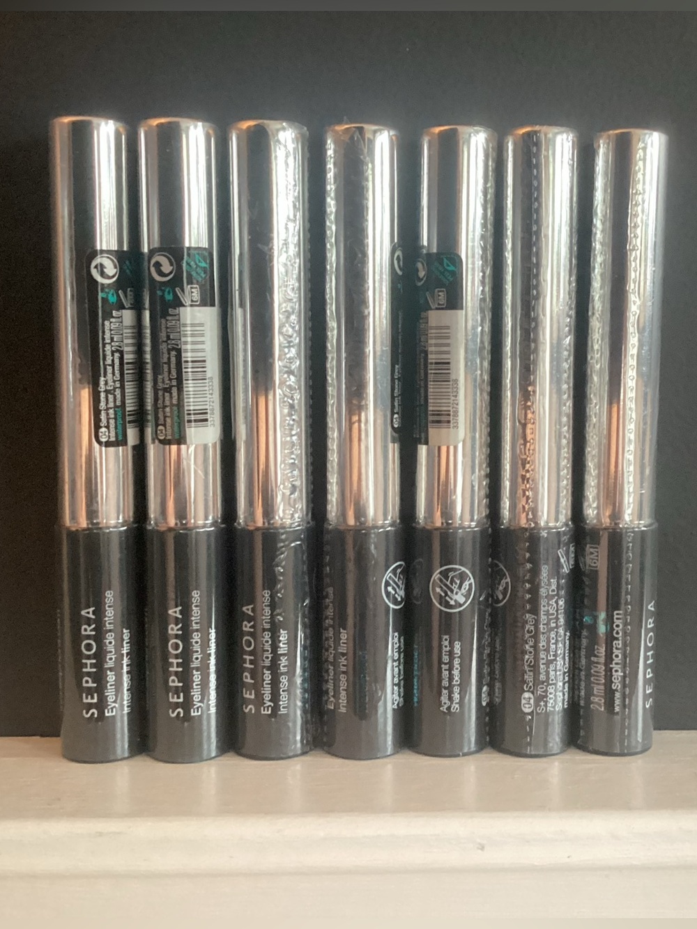 7pc Sephora Intense Ink Eyeliner in Satin Stone Grey